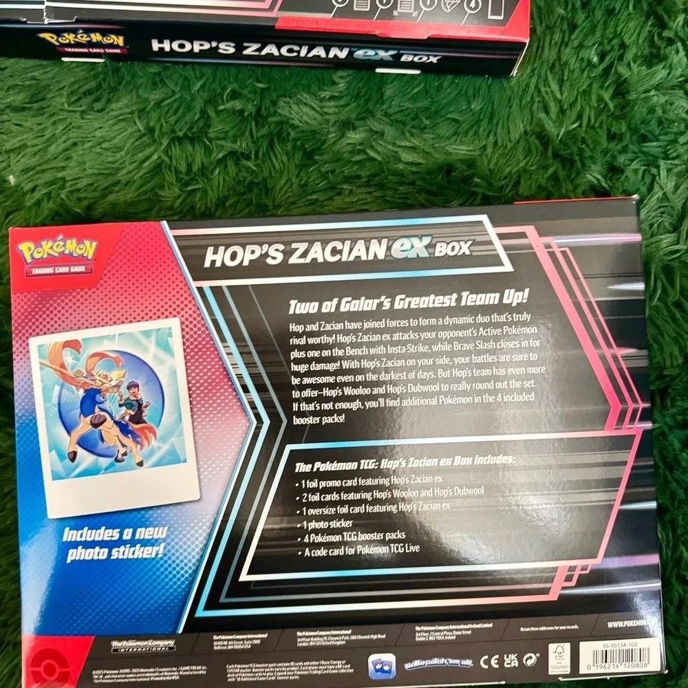 2 Pokemon Hop's Zacian EX Box